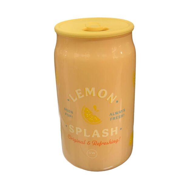 DW Home Lemon Splash Soda Pop Scented Single Wick Candle 15.OZ - Picture 1 of 4